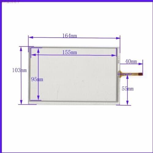 Original new 7'' inch right of the outlet 164 * 103 four-wire automotive industrial touch screen touch handwriting