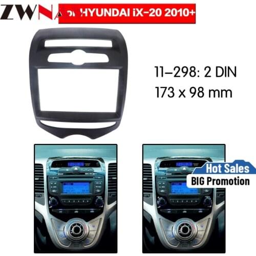 Car DVD Player frame For 2010+ Hyundai IX20 2DIN Auto AC Black LHD RHD Auto Radio Multimedia NAVI fascia