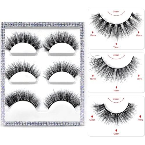 Natural 3D Mink Lashes 8-14mm Makeup Eyelashes For Daily Wear False Eyelashes Reusable Fluffy Fake Lashes For Wholesale Girlglee