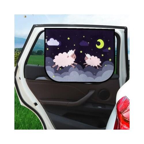 Universal Car Sun Shade Cover UV Protect Curtain Side Window Sunshade Cover For Baby Kids Cute Cartoon Car Styling