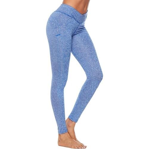 Women Push Up Leggings Fitness Bodybuilding Mid Waist Sexy Fashion Breathable Workout Pants Casual Slim Elastic Gym Jeggings