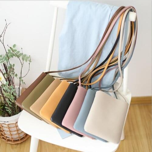 Ladies PU Leather Mobile Phone Bag Cross Body Purse Small Shoulder Bag Colorful