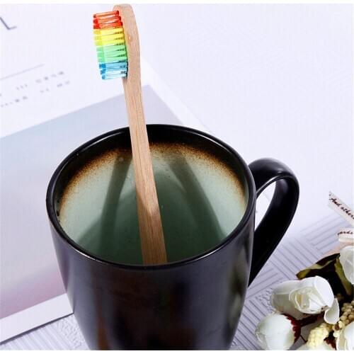 1 Pcs Natural Pure Bamboo Toothbrush Portable Soft Hair Tooth Brush Eco Friendly Brushes Oral Cleaning Care Tools