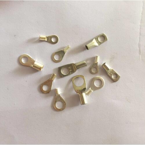 100Pcs copper terminals SC2.5-4 SC2.5-5 SC2.5-6 copper nose Copper cable terminal Copper tin plated terminals