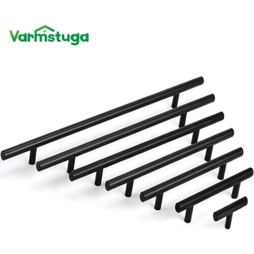 2" ~ 12" Diameter 10mm Kitchen Door T Bar Pull Straight Handle Knobs Cabinet Pull Stainless Steel Handles Furniture Hardware