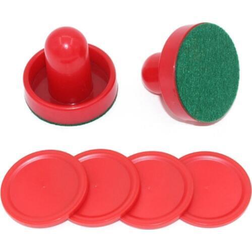 8pcs/set Home Standard Plastic Air Hockey Pushers And Pucks Replacement For Game Tables Goalies Accessoriesve