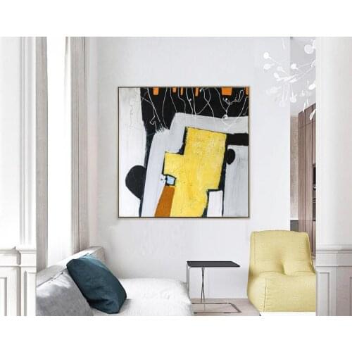 Abstract Painting Original Large Acrylic Canvas Wall Art Expressionism Contemporary Modern Painting Wall Art on Canvas Nostalgia