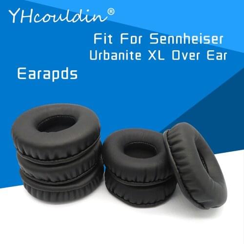 Earpads For Sennheiser Urbanite XL Over Ear Headphone Accessaries Replacement Ear Cushions Wrinkled Leather Material