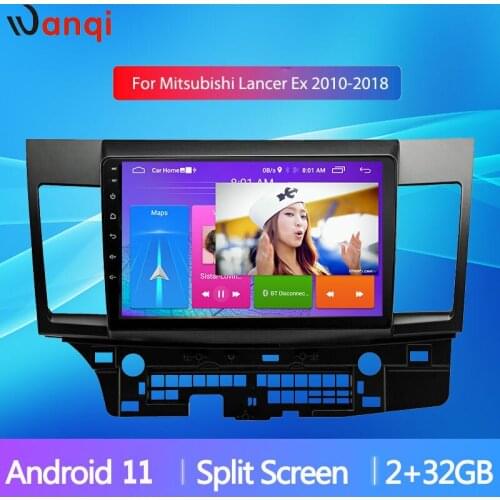 Car Android 10 Car Multimedia Player for MITSUBISHI LANCER 2008-2018 10.1 inch 2 DIN Radio Android Video Audio Host Split Screen