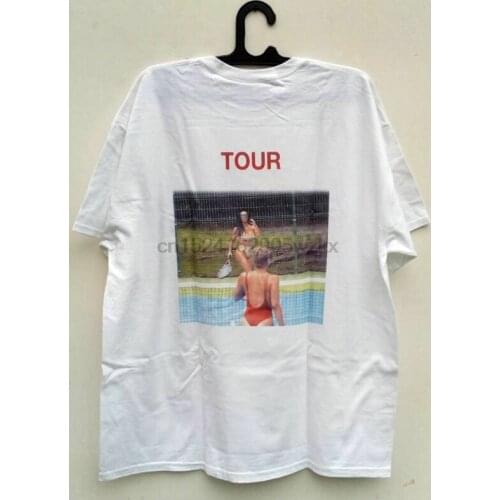 Kanye West KIM K Tennis White Shirt short Sleeve T Shirt Saint Pablo Tour Merch