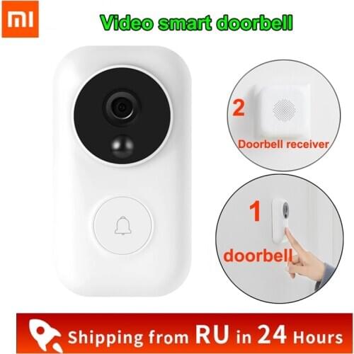 Xiaomi Zero AI Face Identification Doorbell Set IR Night Video Motion Detection WIFI Self-power-generating Wireless Doorbell