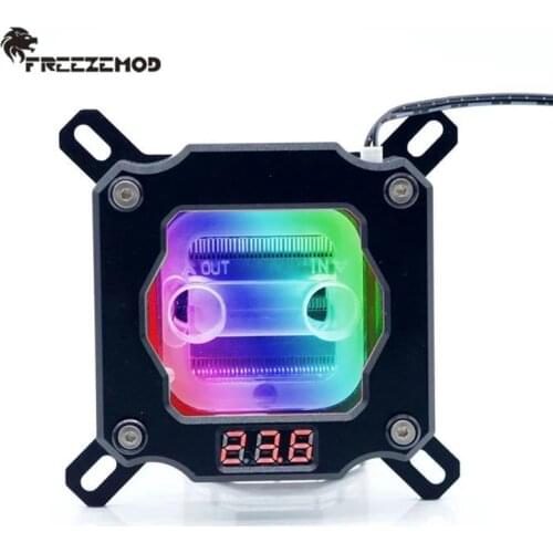 FREEZEMOD CPU Water Block For Intel LGA 1151 115X 2011,CPU Cooler Processor Radiator 12V RGB/5V ARGB M/B SYNC UPR-2018