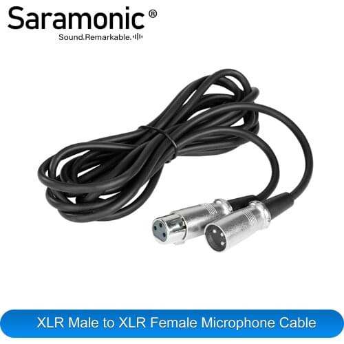 BOYA XLR Male to XLR Female Microphone Cable for connecting mics to mixers, preamps, audio interfaces and recorders