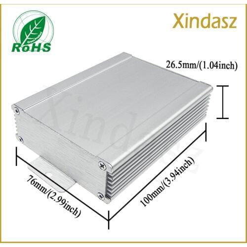 Free Shipping 100*76*26.5mm Aluminium profile enclosure,aluminum instrument enclosure,aluminum project box enclosure
