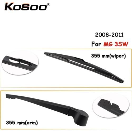 KOSOO Auto Rear Car Wiper Blade For MG 3SW,355mm 2008-2011 Rear Window Windshield Wiper Blades Arm,Car Accessories Styling