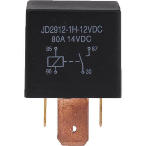 MagiDeal 4 Pin 12V 80 Amp Normally Open Relay for Car Van Marine