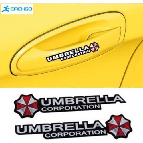 New New 4Pcs Creative personality Waterproof UMBRELLA car stickers decal for door handel car styling for kia sportage