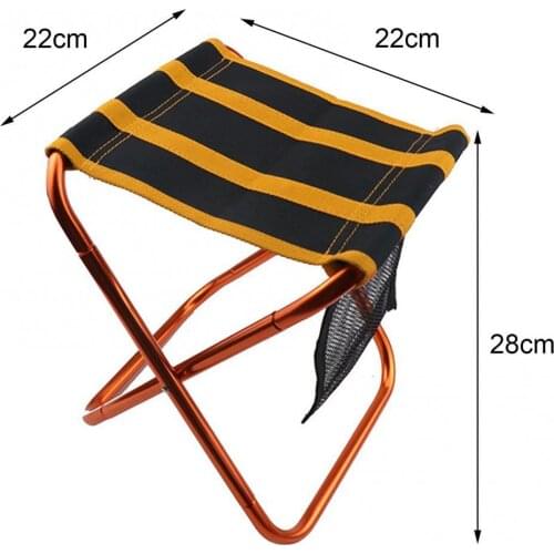 Outdoor Camping Barbecue Portable Stool Travel Beach Train Fishing Folding Chair Outdoor Camping Chair