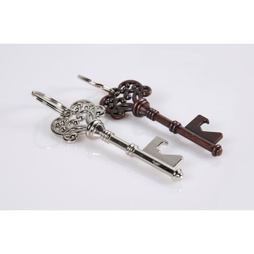1PC Retro Mini Bottle Openers Portable Key Shape Steel Bottle Openers Beer Wine Bottle Opener Keychain Open Tool OK 0266