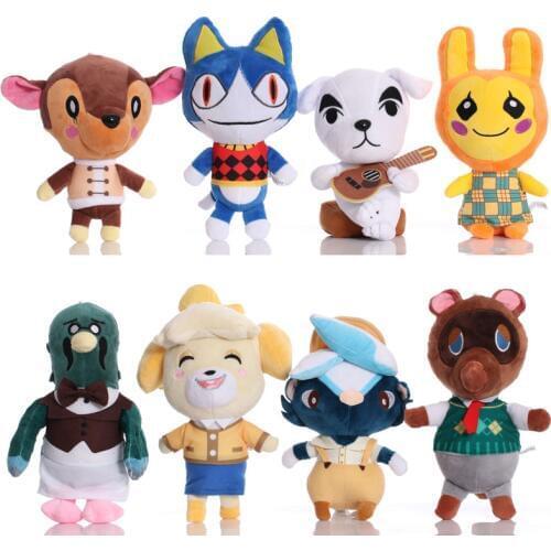 Animal Crossing Plush Toy Cartoon Raymond Amiibo Card Jingjiang Doll KK Isabelle Plush Toys for Children