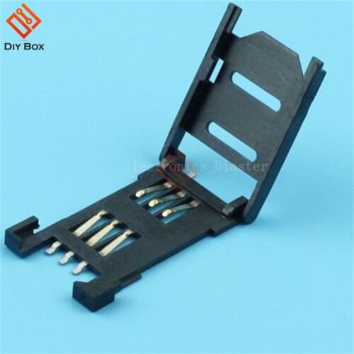 5Pcs Clamshell SIM Card Socket For SIM900 GSM /GPRS Wireless Module For Arduino