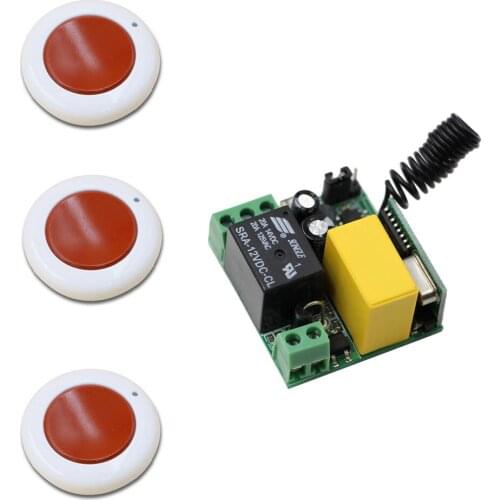 AC 220V 1 CH 1CH 10A Relay Remote Switch Wireless Power Remote Control Switch System Receiver Transmitter ; 315Mhz/433Mhz