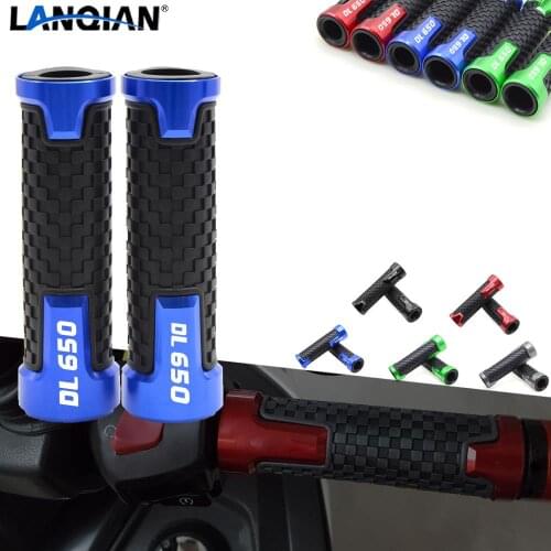 For Suzuki DL650 V-STROM 7/8''22MM Motorcycle Handlebar Grips Hand Bar Grips DL650 Vstrom 2011-2018 2016 2017 CNC Accessories