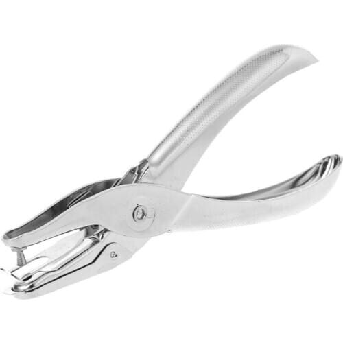 School Office Metal Single Hole Puncher Hand Paper Punch Scrapbooking Punches 6 Pages 3mm