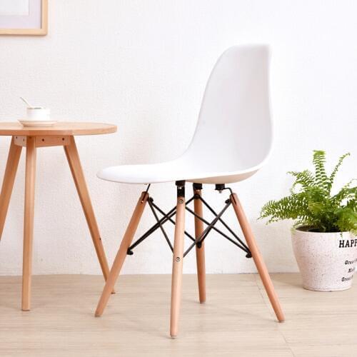 Nordic dining room chair simple modern folding small apartment, lazy home desk, back plastic computer chair
