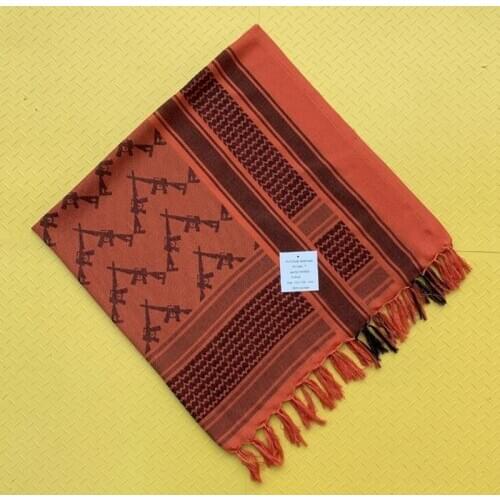 Tactical Shemagh Arab Scarf Cotton Winter Shawl Neck Warmer Cover Windproof Sandproof Miltiary Camping Scarf Desert Sacrves