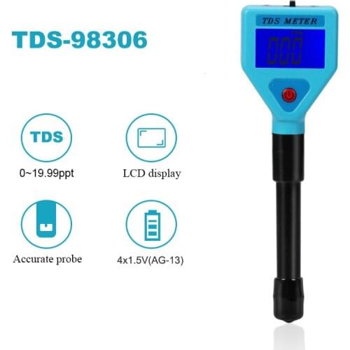 Portable Pen Type TDS Meter Digital Water Quality Tester Water Filter Measuring Purity Analyzer for Aquarium Pool with Backlight