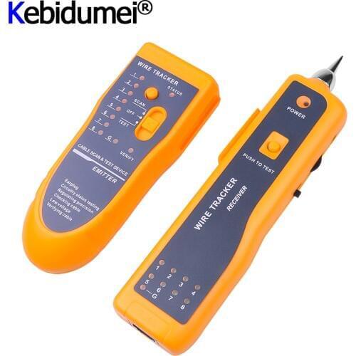 Network Cable Tester RJ45 RJ11 Cat5 Cat6 Detector Telephone Wire Tracker Tracer Toner Ethernet LAN Line Finder Newest