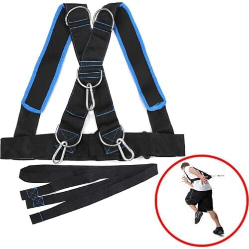 Fitness Sled Harness Workout Speed Trainer with Pull Strap for Resistance Training Tire Pulling Harness Training Kits