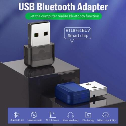 USB Bluetooth Transmitter Desktop Bluetooth 5.0 Adapter For Desktop, Laptop, Mouse, Keyboard, Headset, For Windows 10/8/7/XP