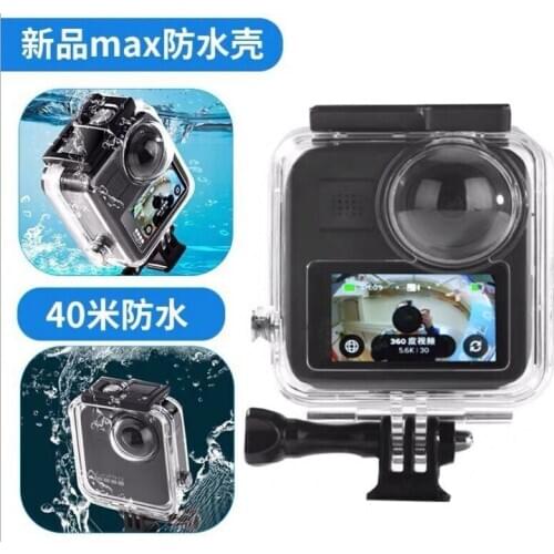 Waterproof case for gopro max waterproof shell panoramic action camera diving protective box gopro max accessories diving cover