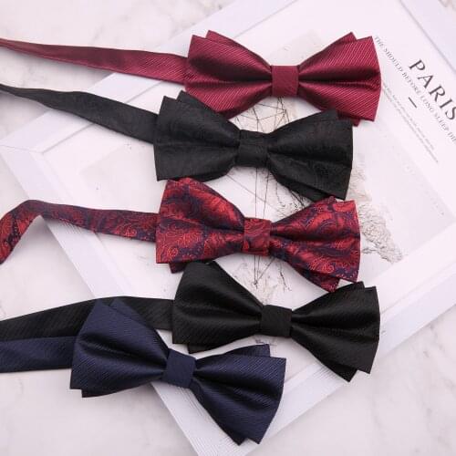 Women Wine Red Bowtie Business Wedding Bow Tie For Mens Banquet Texudo Bowknot Adult Bow Ties Cravats Girls Gravatas Cravat