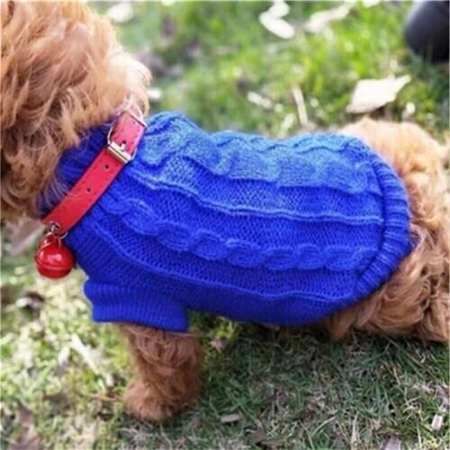Pet Dog Sweaters Winter Pet Clothes For Small Dogs Warm Sweater Coat Outfit For Cats Clothes Woolly Soft Dog T Shirt Jacket