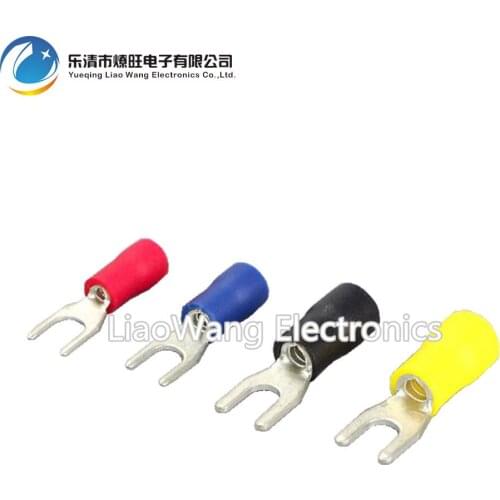 100PCS/LOT SV8-4-5-6-8 Cold pressing end head fork-shaped insulated end head u-shaped end head
