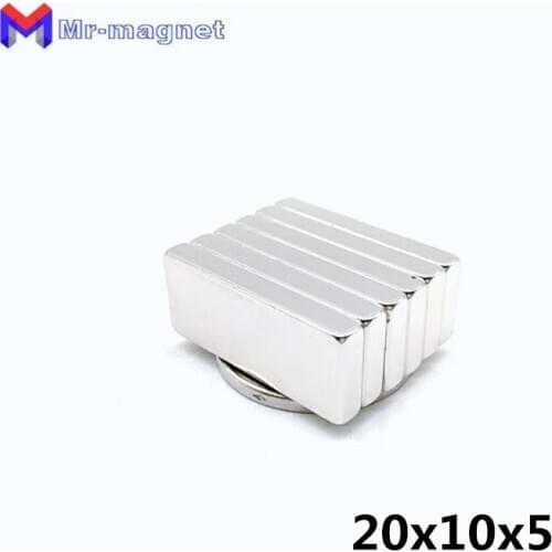20pcs 20*10*5 mm super strong Powerful block magnet 20x10x5 magnet magnets 20x10x5mm Hardware magnet