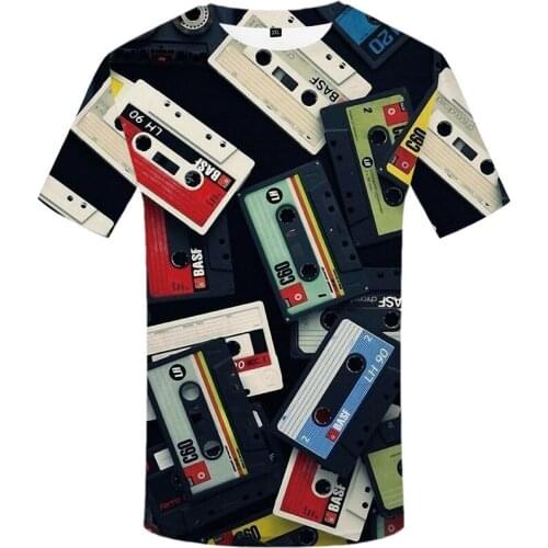 2021 Fashion vintage funko pop Print T-shirt 3D Casual Music Graphic t shirts Summer Comfortable Punk Style Men t-shirt Clothing