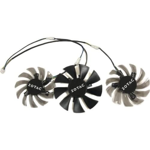 3pcs/set GTX780/770 GPU Video Cards VGA Alternative Cooler Fan For ZOTAC GTX 780 770-4GD5 Graphics Card Cooling