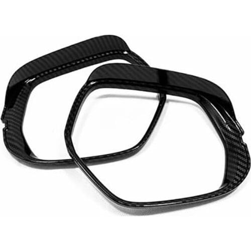 Car Styling Rearview Mirror Eyebrow Cover Trim Rain Shade Cover for Honda HR-V HRV 2014-2020 Accessories, Carbon Fiber