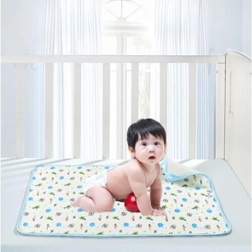Baby Changing Mat 3 Size Baby Waterproof Urine Pad Mat Cotton Washable Waterproof Bed Sheet Pad Large AQW5321