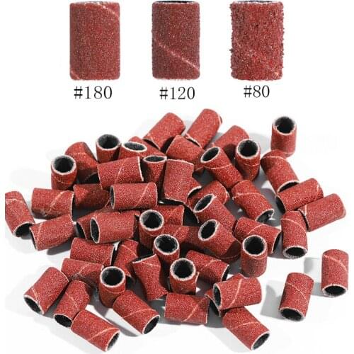 Electric Nail Machine Nail Drill Bits Nail Art #80#120#180 UV Gel Acrylic Polish Remover For Nail Tool Sanding Bands