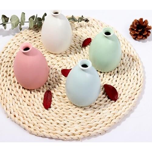 Ins Style Pure Color Mini Ceramic Vase Desktop Photography Accessories Photo Studio Background Props Jar For Cosmetics Shooting