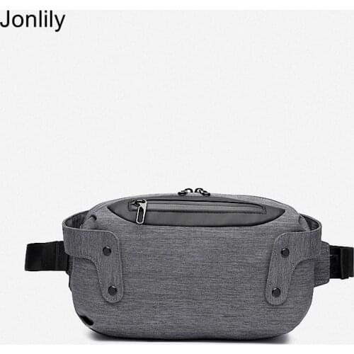 Jonlily Mens Fashion Shoulder Bag Crossbody Bag Casual Chest Bag Small Purse Daybag Sling Bag Waist Bag -KG528