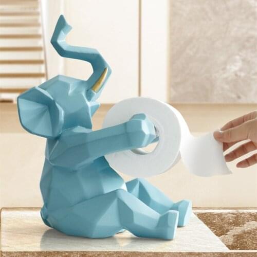 CREATIVE ELEPHANT DEER NAPKIN HOLDER ANIMAL TISSUE HOLDER ROLL PAPER TISSUE BOX HOLDER DESKTOP DECORATIONS FOR HOME R3170