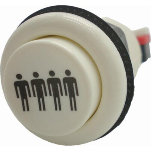 P1 P2 P3 P4 America style Round Push Button with high quality microswitch for DIY arcade game