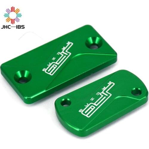 For Kawasaki KX125 KX250 KX250F KX450F KLX300R KLX450R KX 250F 450F CNC Motorcycle Front Rear Brake Fluid Reservoir Cap Cover