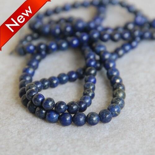 Min Order1) 6mm Fashion Multicolor Blue Cyan Lapis Lazuli Chalcedony Stone DIY Beads 15inch Jewelry Making Design Wholesale